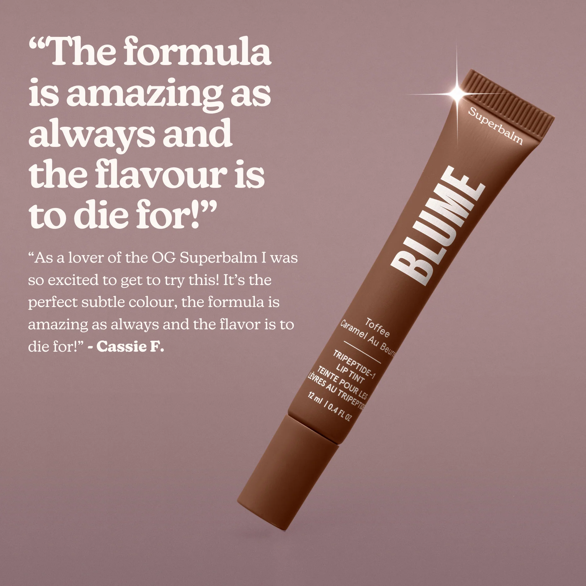 Superbalm Tripeptide-1 Lip Tint in Toffee - Image 9